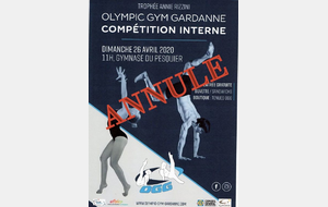 ANNULATION Compétition interne du 26 AVRIL 2020