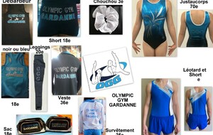 Ventes OGG vêtements de gym